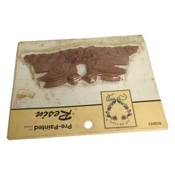 Vintage NOS Love Doves Applique or Wall Hanging 5.5" Just for Keeps BQ643 - Picture 2 of 4